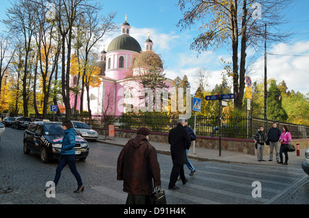 La Cathédrale de l'Esprit-Saint, Main street, Lviv, Ukraine - Oct 2012 Banque D'Images
