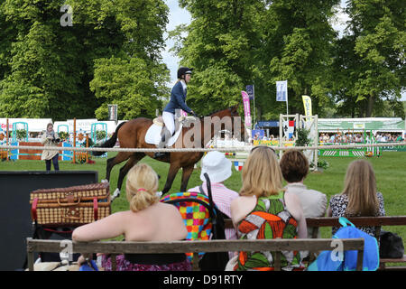 Bramham Leeds UK. 8 juin 2013. Regarder sur la foule lors de la 40e Bramham horse trials. S : crédit D Schofield/Alamy Live News Banque D'Images