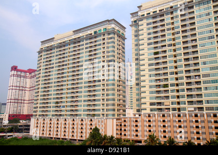 Thaïlande,Thai,Bangkok,Ratchathewi,hauteur gratte-ciel gratte-ciel bâtiment immeubles condominium appartement résidentiel appartements logement, résidentiel Banque D'Images