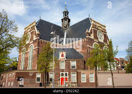 L'église du nord (Noorderkerk) sur Noordermarkt place d'Amsterdam, Pays-Bas, conçu au 17e siècle par Hendrick de Keyser. Banque D'Images