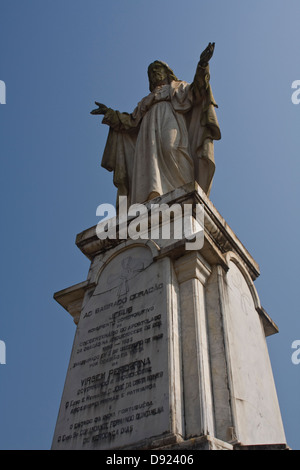 L'Asie, l'Inde, Goa, Old Goa,Se (St.Catherine's) Cathédrale, statue de Jésus Banque D'Images