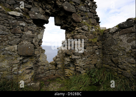 Duntulm Castle, île de Skye, Ecosse, Grande-Bretagne Banque D'Images