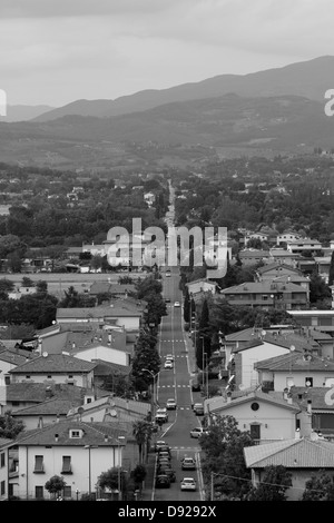 Strada Provinciale della Catona à Arezzo, Italie. Banque D'Images