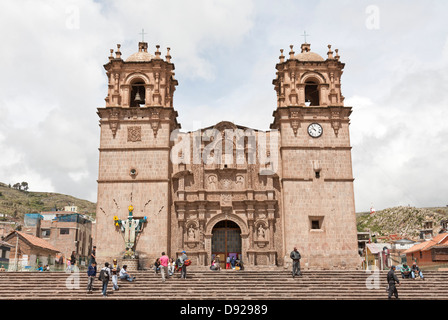 Catedral, Cathédrale, Puno, Pérou Banque D'Images