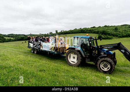 Surrey, UK. 9 juin 2013. Ferme ouverte dimanche à Shabden ferme, Chipstead, Surrey. C'est un événement qui va à travers le pays et permet au grand public de voir l'agriculture pour du vrai et les aider à comprendre. Credit : Malcolm Case-Green/Alamy Live News Banque D'Images