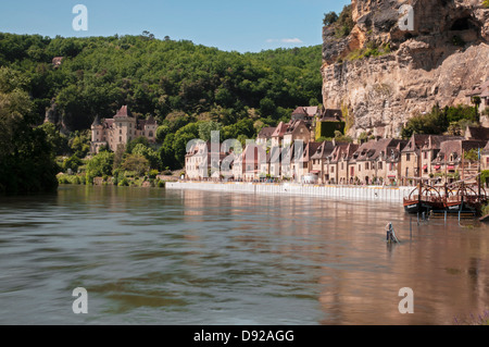 La Roque Gageac, Dordogne, France. Banque D'Images