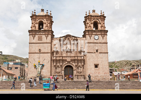 Catedral, Cathédrale, Puno, Pérou Banque D'Images