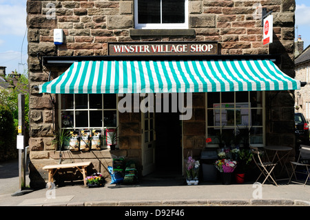 Winster Village Shop,Derbyshire, Angleterre. Banque D'Images