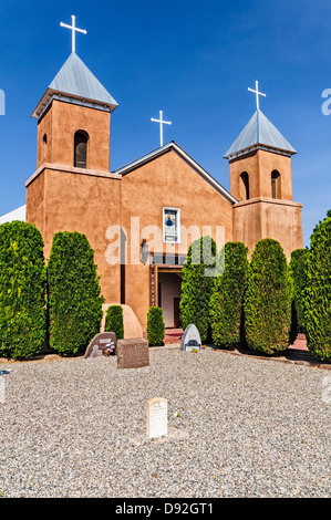 Sainte Croix, Santa Cruz de la Canada, l'église Santa Cruz, Nouveau Mexique Banque D'Images