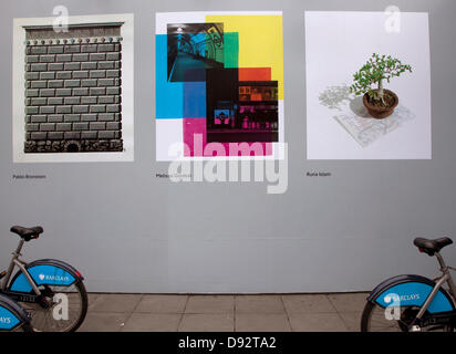 Londres, Royaume-Uni. 9 juin 2013. Pour marquer le 150e anniversaire de la métro de Londres travailler par 15 grands artistes contemporains est allé sur l'exposition. Des artistes de l'UK, USA, la Bulgarie, la Pologne, l'Allemagne et de la Corée du Sud ont été invités, pour créer une nouvelle image qui est disponible sous la forme d'une affiche ou d'impression en édition limitée de Transport for London. Artistes : Sarah Lucas, Gillian Wearing et Wolfgang Tillmans. L'art est aussi maintenant sur show à Gloucester Road, St James's Park et stations de Southwark. Crédit : Jeffrey Blackler/Alamy Live News Banque D'Images