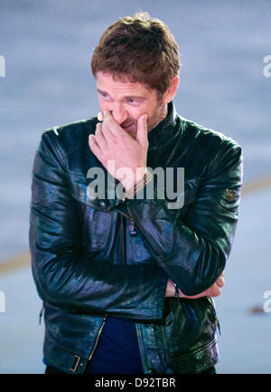 Palma de Majorque, Espagne, le 8 juin 2013.L'acteur écossais Gerard Butler assiste à la télévision allemande game show 'pari que... ?' (Wetten, dass... ?) 'Coliseo Balear' arènes de Palma de Mallorca, Espagne, le 8 juin 2013. Dpa : Crédit photo alliance/Alamy Live News Banque D'Images