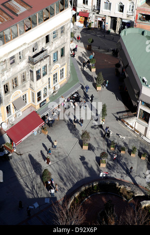 Vue depuis la tour de Galata, Istanbul, Turquie Banque D'Images