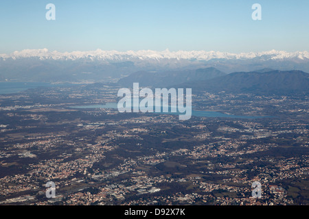 Vue sur le lac de Côme, Italie Banque D'Images