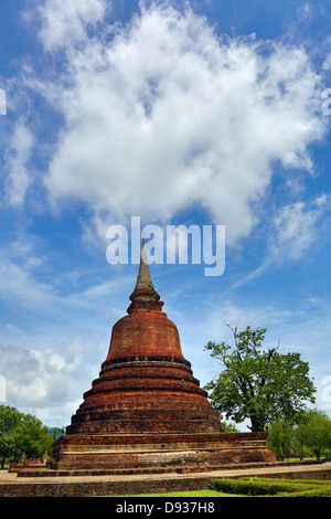 Temple Wat Chana Songkhram, Sukhotaï Sukhotaï, Parc historique, Thaïlande Banque D'Images