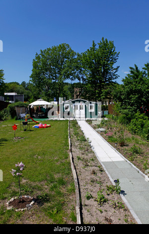 Les allocations de l'intérieur du site de l'International Garden Show 2013 (IGS) sur l'île de Wilhelmsburg à Hambourg, Allemagne. Banque D'Images