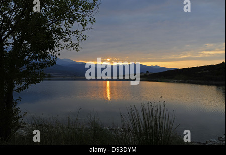 Lac artificiel Padula, Région du Nebbio, Le Haut-Nebbio, Haute-Corse, Corse, France Banque D'Images