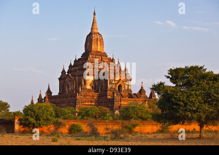 TEMPLE SULAMANI a été construit en 1183 par Narapatisithu - BAGAN, MYANMAR Banque D'Images