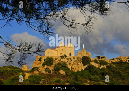 Chapelle de Notre Dame de la Serra, Balagne, Haute-Corse, Corse, France Banque D'Images