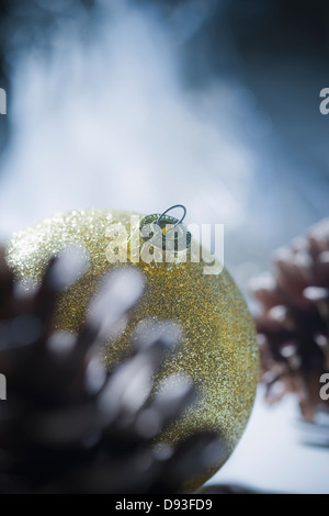 Close up of Christmas Ornaments Banque D'Images