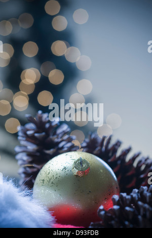 Close up of Christmas Ornaments Banque D'Images