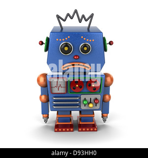 Sad robot vintage Banque D'Images