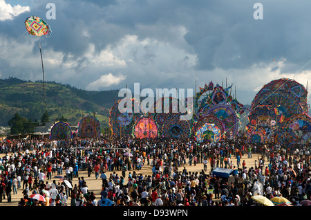 'Day of the Dead' festival de cerf-volant géant, de Sumpango, Guatemala, Amérique centrale. © Kraig Lieb Banque D'Images