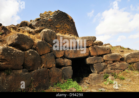 Nuraghe Oes, près de Torralba, Valle dei Nuraghi, Sardaigne, Italie Banque D'Images