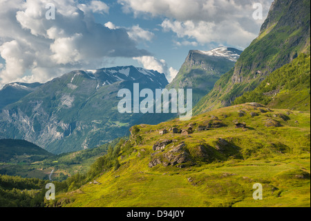 La Norvège paysage près de Geirangerfjord Banque D'Images