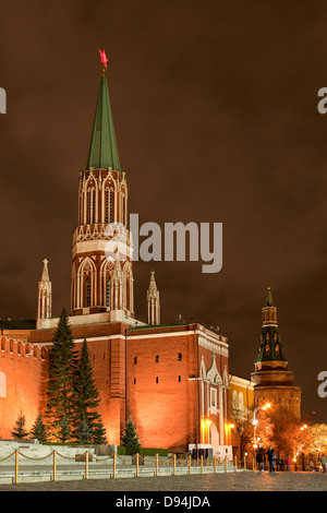 Tour nikolskaïa, Kremlin, Moscou, Russie Banque D'Images