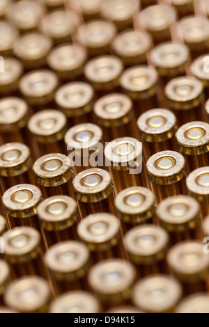 Close-up de 223 balles pour une carabine de calibre Banque D'Images