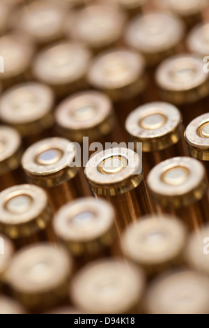 Close-up de 223 balles pour une carabine de calibre Banque D'Images