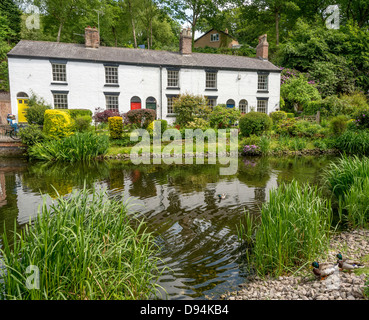 Gites dans le bosquet au bas de la DIngle à Lymm dans Cheshire nord-ouest de l'Angleterre. Banque D'Images