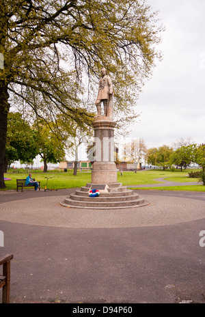 Statue du général Charles Gordon dans le Fort Jardins à Gravesend, Kent UK Banque D'Images