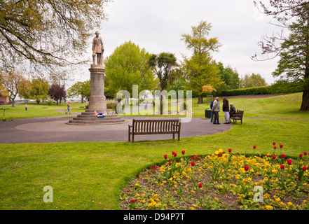 Statue du général Charles Gordon dans le Fort Jardins à Gravesend, Kent UK Banque D'Images