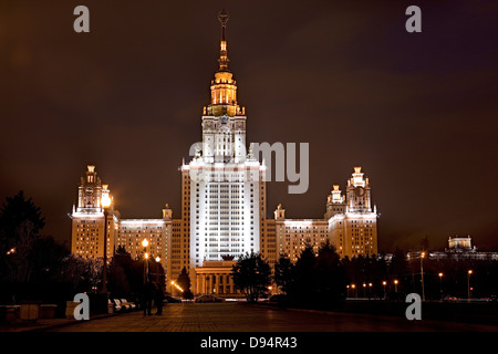 Université d'État Lomonossov de Moscou, Moscou, Russie Banque D'Images