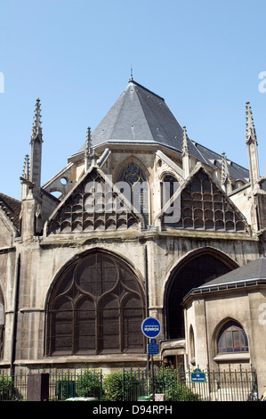 Eglise l'église de Saint Séverin au Quartier Latin Paris France architecture historique Banque D'Images