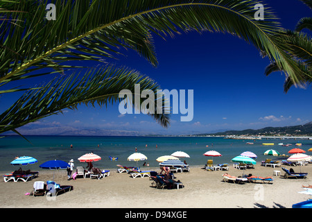 Avis de Roda Beach Resort, l'île de Corfou, Grèce, Europe Banque D'Images