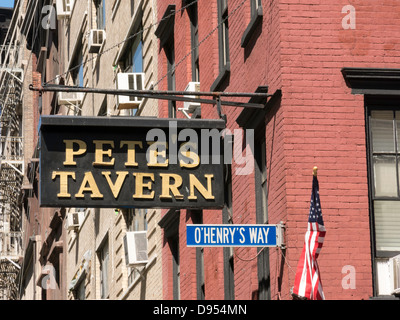 Pete's Tavern, de Gramercy Park, Irving Place NYC Banque D'Images