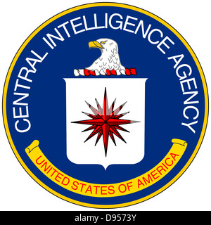 Sceau de la CIA Central Intelligence Agency des États-Unis d'Amérique. Banque D'Images