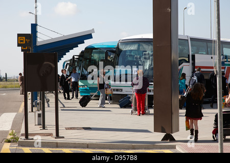 Tourisme à l'aéroport de Reus, catalogne espagne Banque D'Images