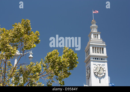 Le Ferry Building Tour de l'horloge, San Francisco Banque D'Images