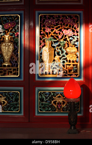 L'oeuvre du Temple. Jincheng, Kinmen County, Taiwan Banque D'Images