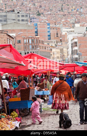 Marché Rodriguez, La Paz, Bolivie Banque D'Images