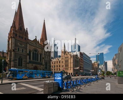 La Cathédrale St Paul Victoria Melbourne Australie Banque D'Images