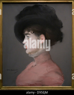 Edouard Manet Irma Brunner, aka La Viennoise 1880 XIX ème siècle pastel sur toile Musée d'Orsay - Paris Banque D'Images