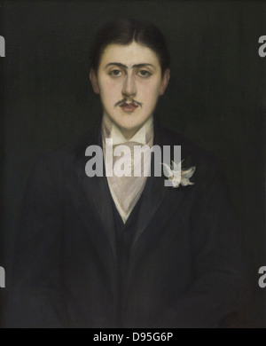 Jacques-Emile Blanche Portrait de Marcel Proust 1892 XIX e siècle école française Musée d'Orsay - Paris Banque D'Images