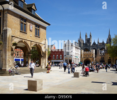 La Guildhall dans la place de la Cathédrale, centre-ville, à Peterborough Cambridgeshire, Angleterre de l'Est Banque D'Images