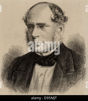 Henry Bessemer (1813-1893) ingénieur civil anglais, inventeur et industriel. Parmi ses inventions ont été le processus d'acier Bessemer et le convertisseur Bessemer. Gravure, 1875. Banque D'Images
