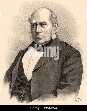 Henry Bessemer (1813-1893) ingénieur civil anglais, inventeur et industriel. Parmi ses inventions ont été le processus d'acier Bessemer et le convertisseur Bessemer. À partir de 'La nature' (Paris, 1898). La gravure. Banque D'Images