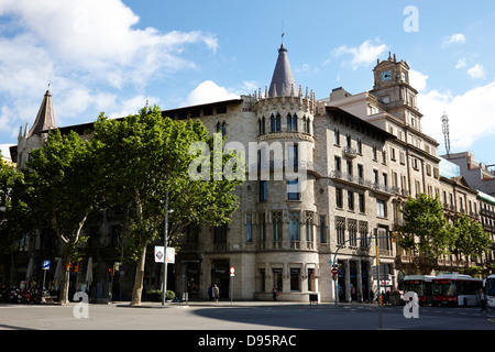 Passeig de Gracia eixample immeuble de bureaux 4 Placa Catalunya barcelone catalogne espagne Banque D'Images